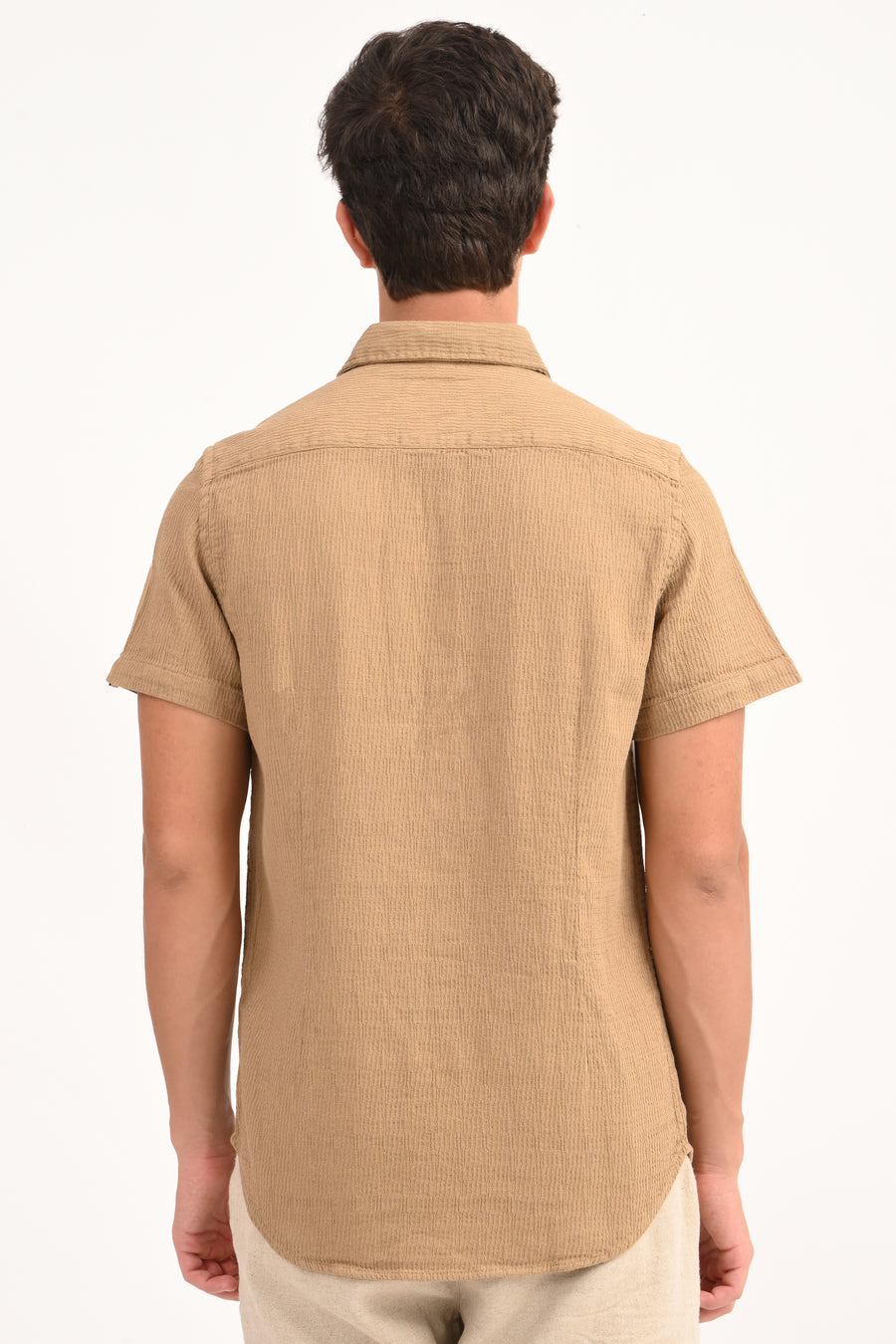 Wendy - Structured Solid Shirt - Mustard