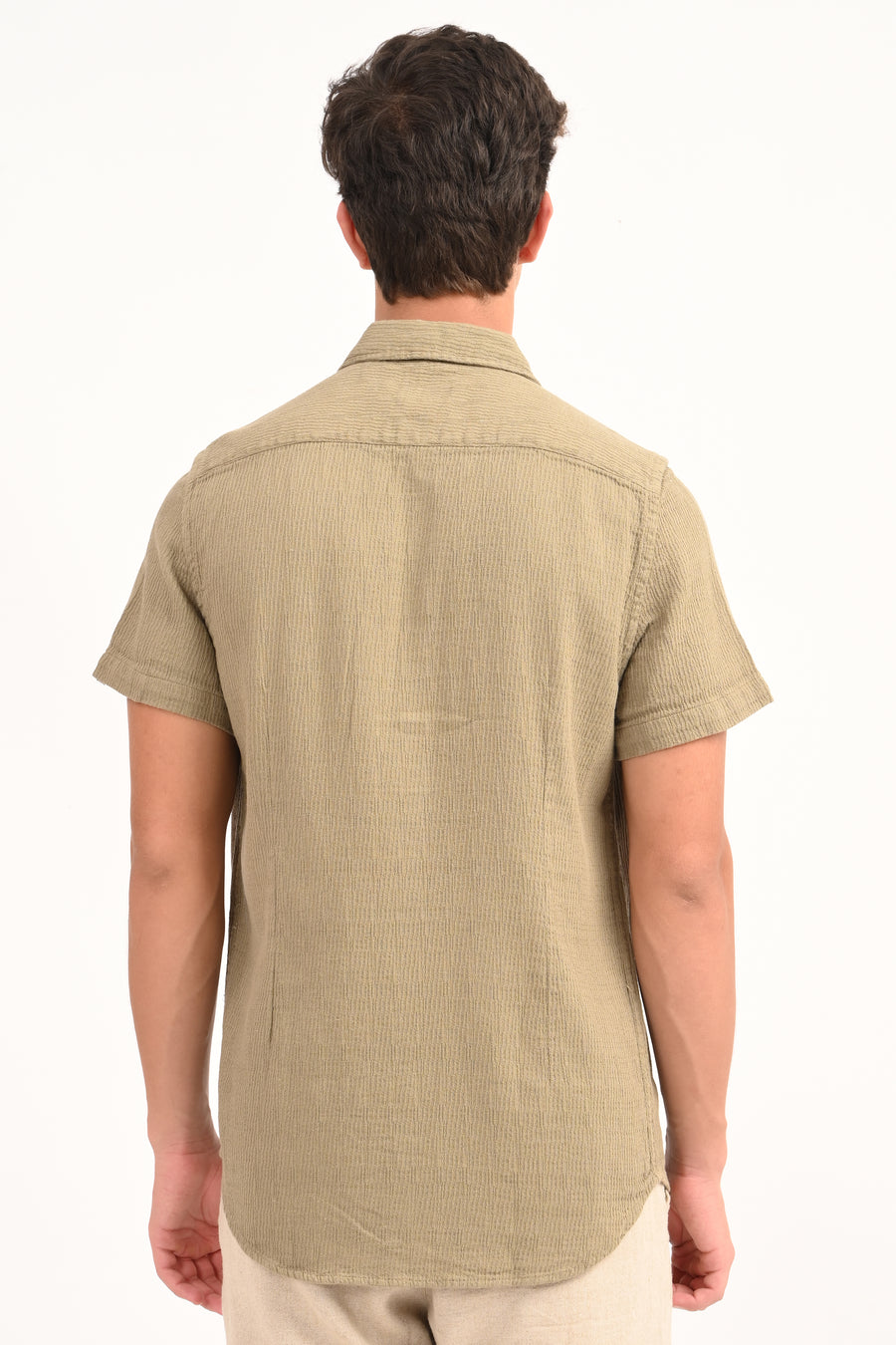 Wendy - Structured Solid Shirt - Pista