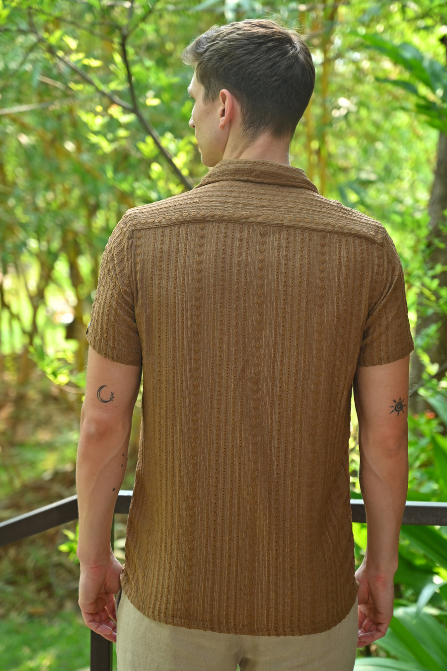 Crew - Viscose Crotchet Shirt - Mustard