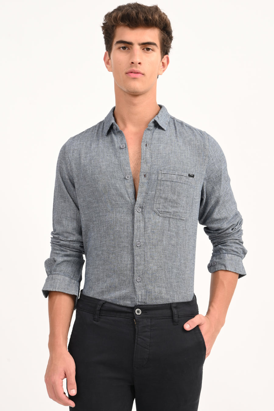 Supreme - Indigo Dobby Shirt - Black