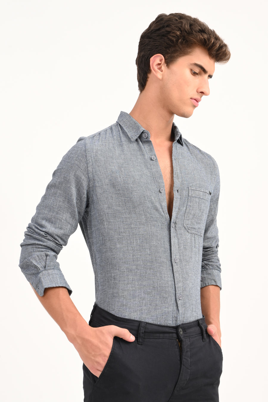 Supreme - Indigo Dobby Shirt - Black