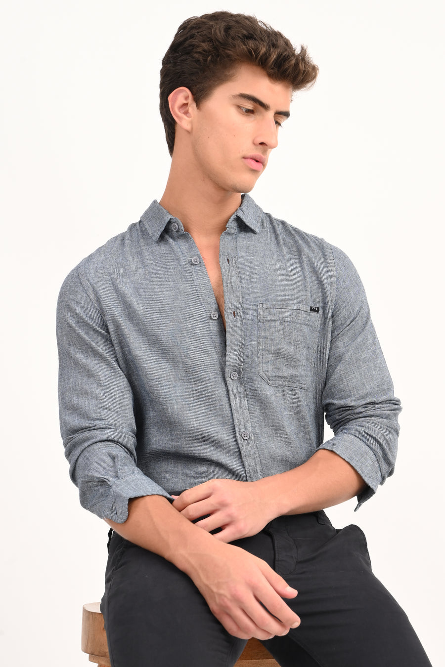 Supreme - Indigo Dobby Shirt - Black