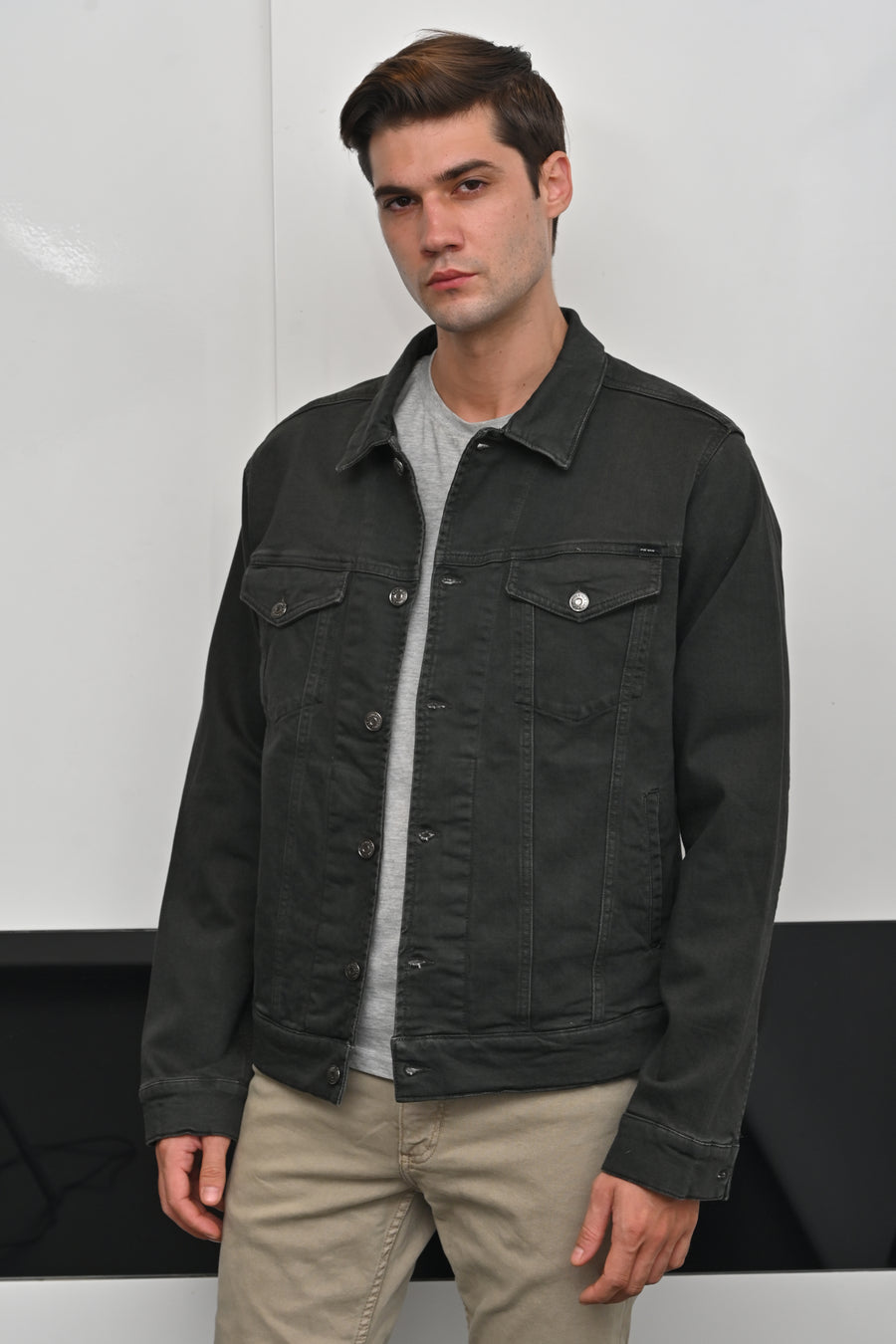 Venice - Denim Jacket - Olive