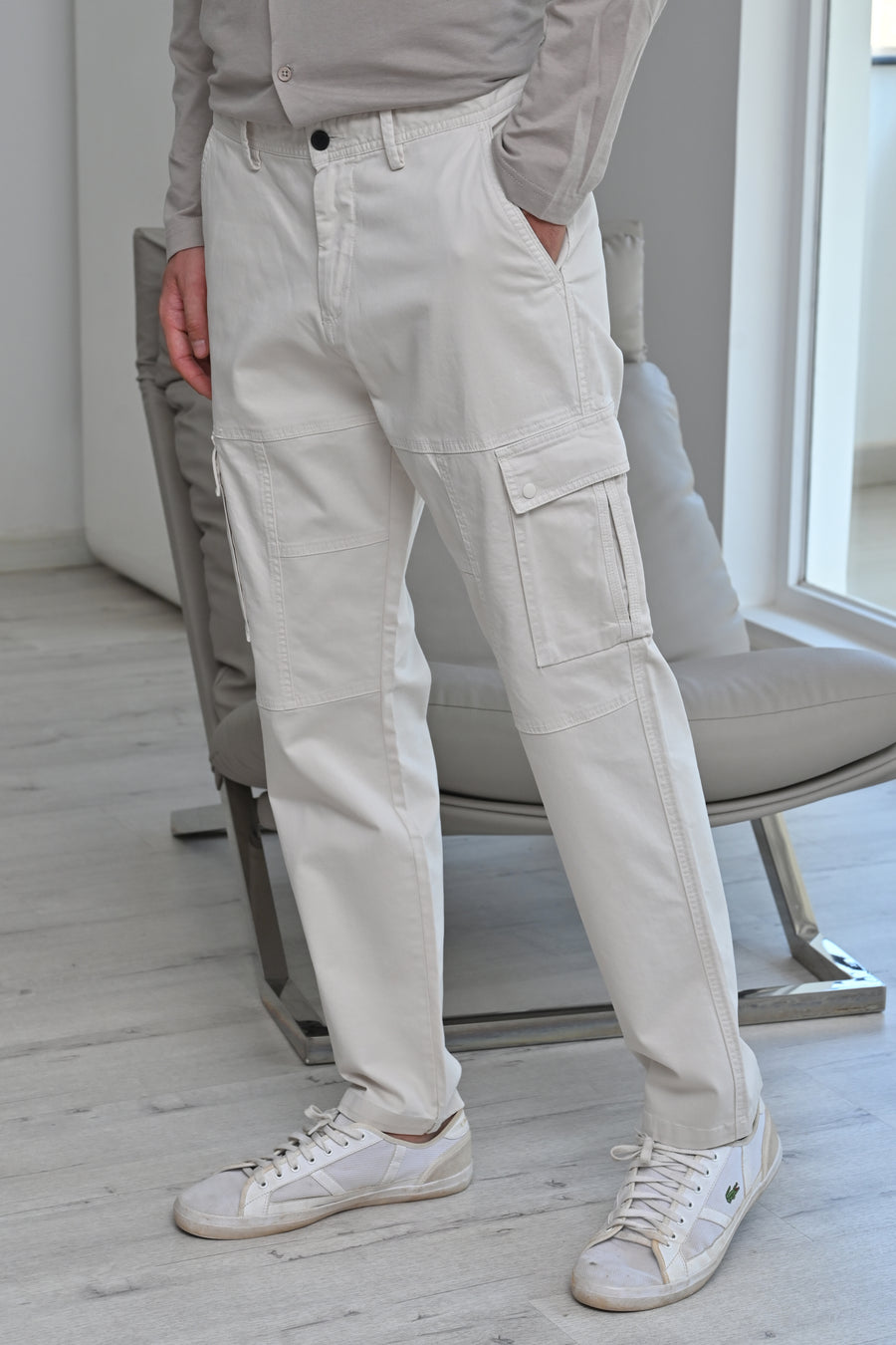 Corolla - Detailed Cargo Trouser- Stone