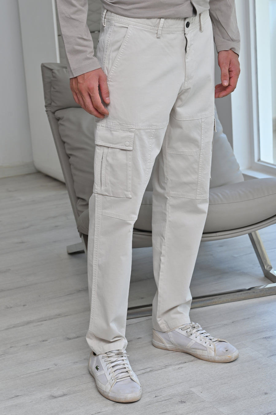 Corolla - Detailed Cargo Trouser- Stone