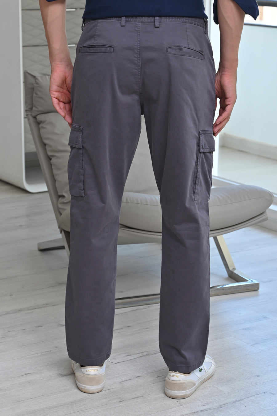 Corolla - Detailed Cargo Trouser- Grey