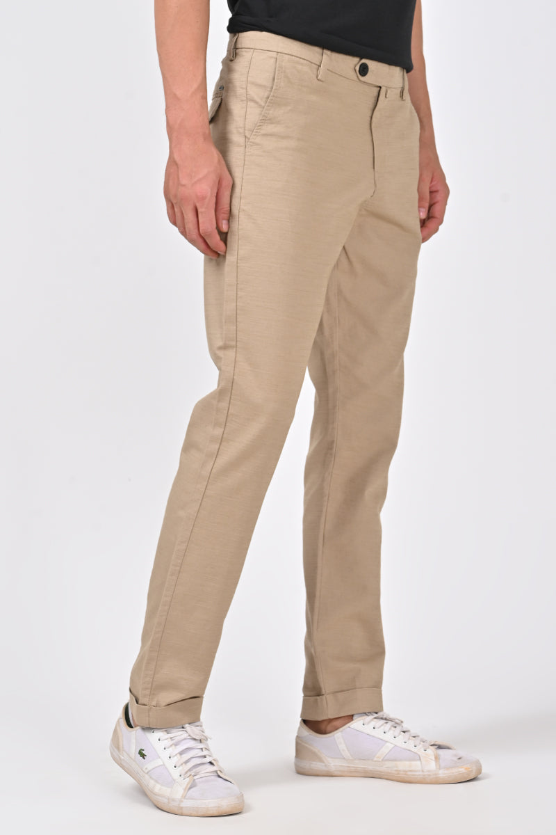 Alto - Cotton Smart Trouser - Khaki