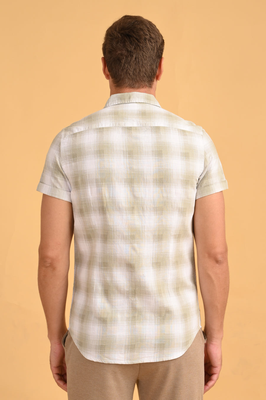 Lawrence - Dobby Check Shirt - Green
