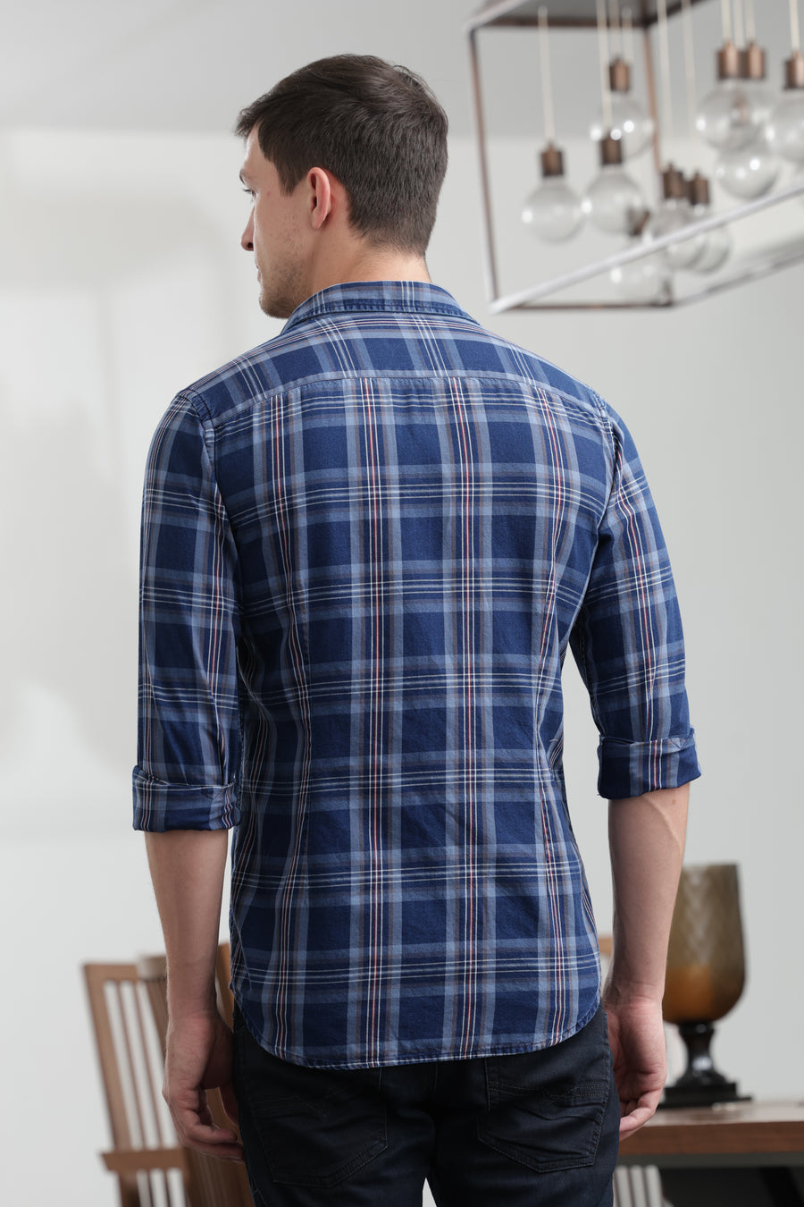 Sinson - Indigo Check Shirt - Navy