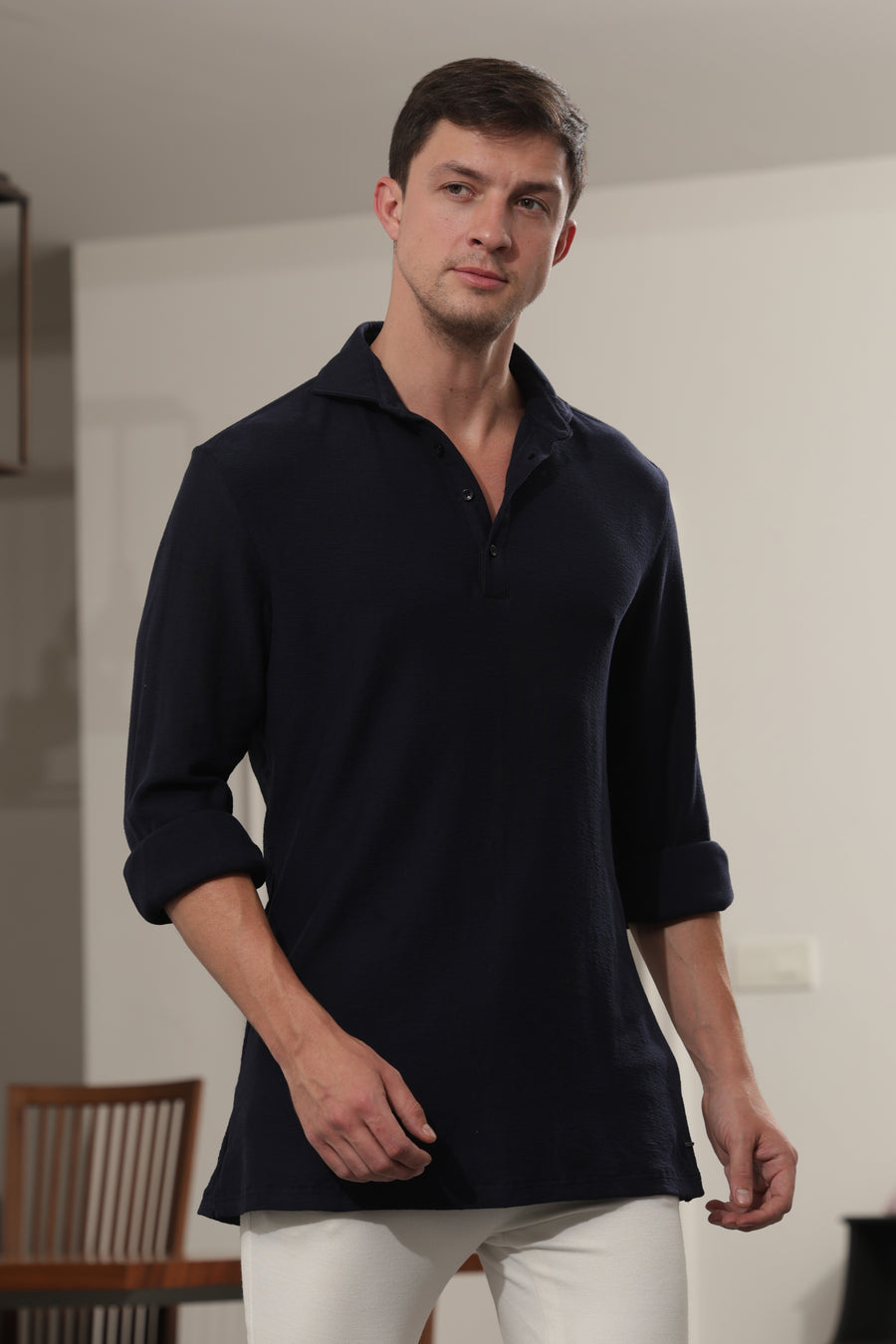 Foxit - Comfort Knit Shirt - Navy