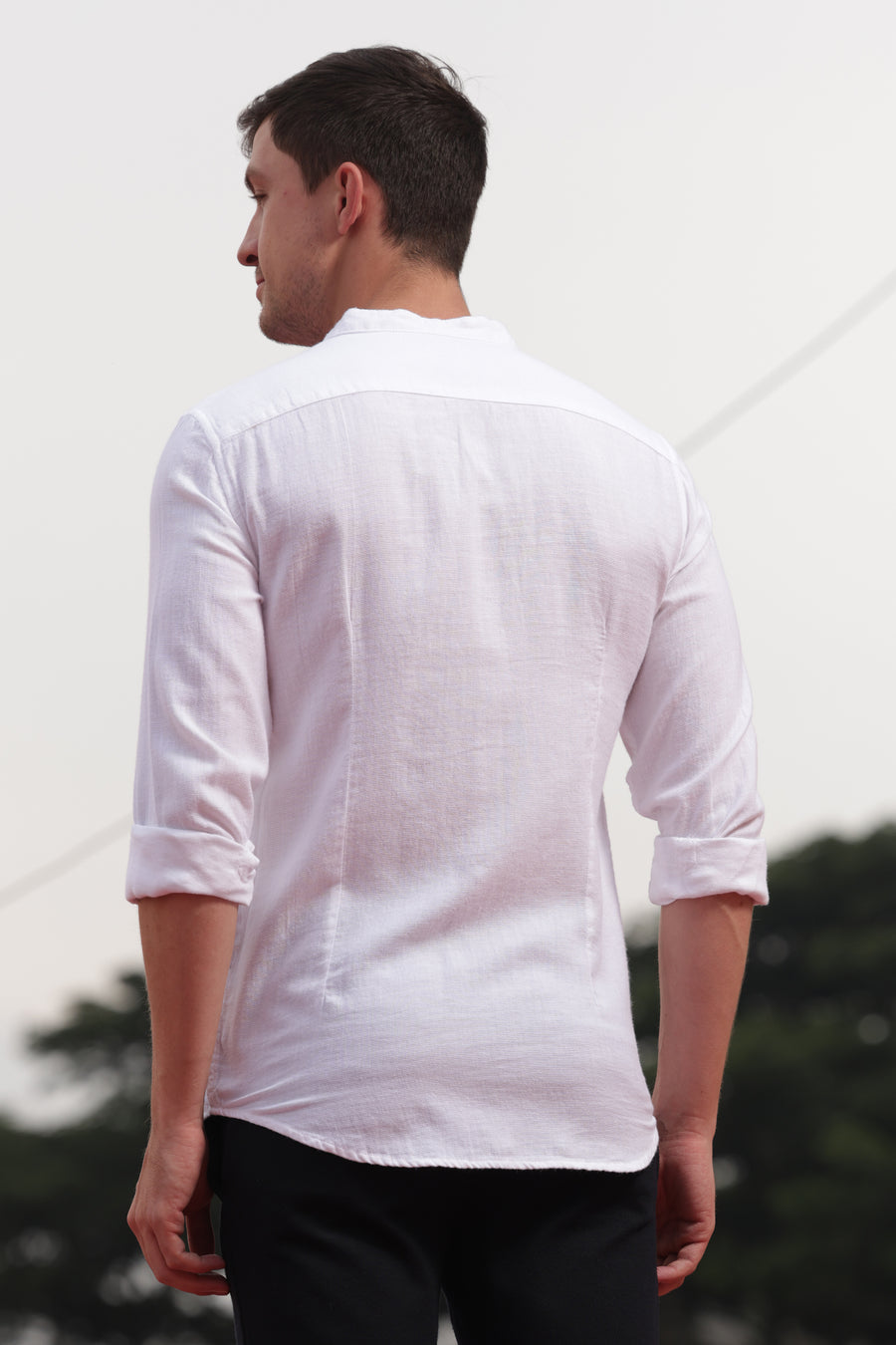 Darby - Dobby Solid Shirt - White