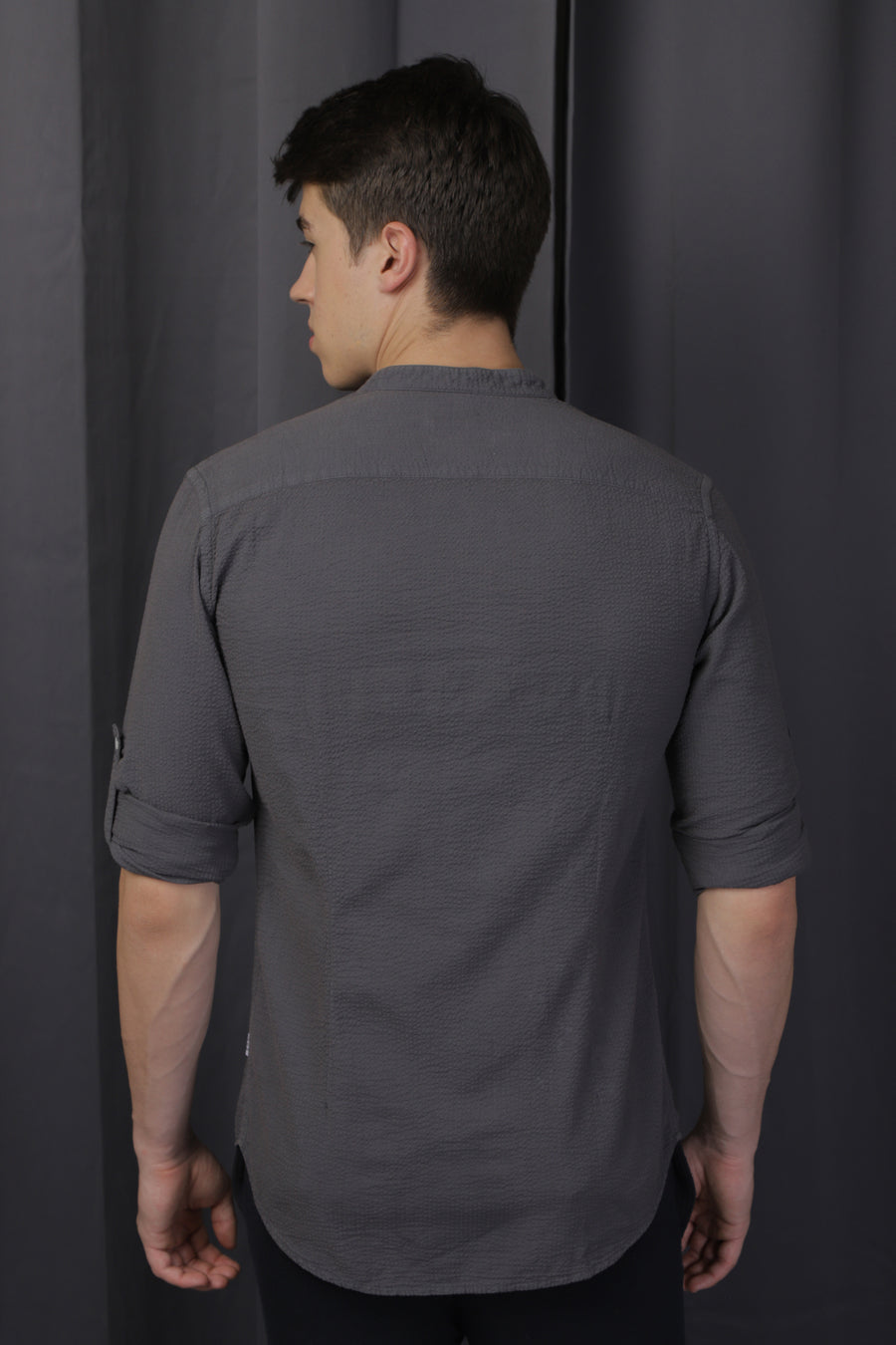 Elite - Welt Pocket Seersucker Shirt - Dk Grey