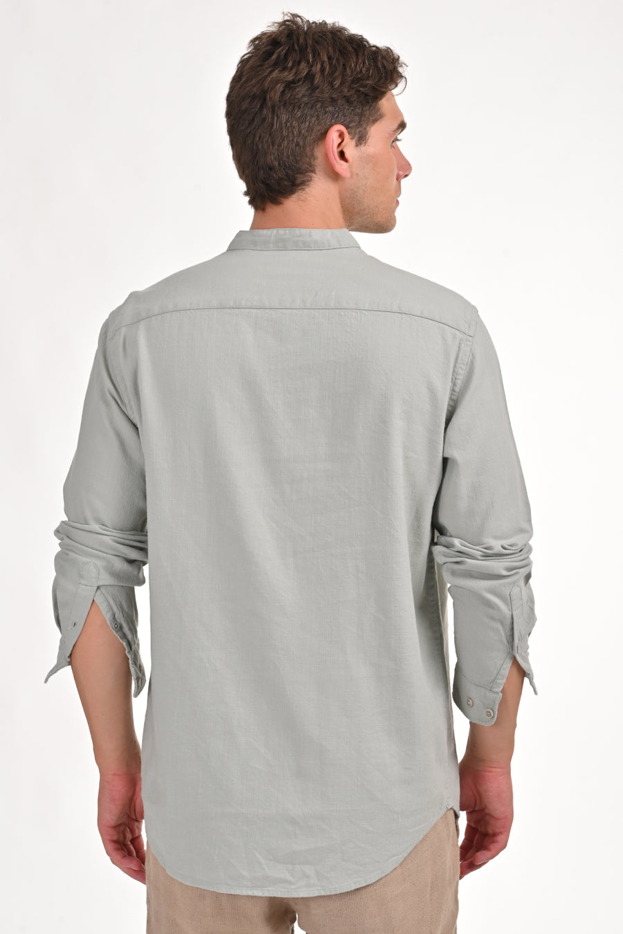 Lock - Cotton Viscose Kurta Shirt - Pista