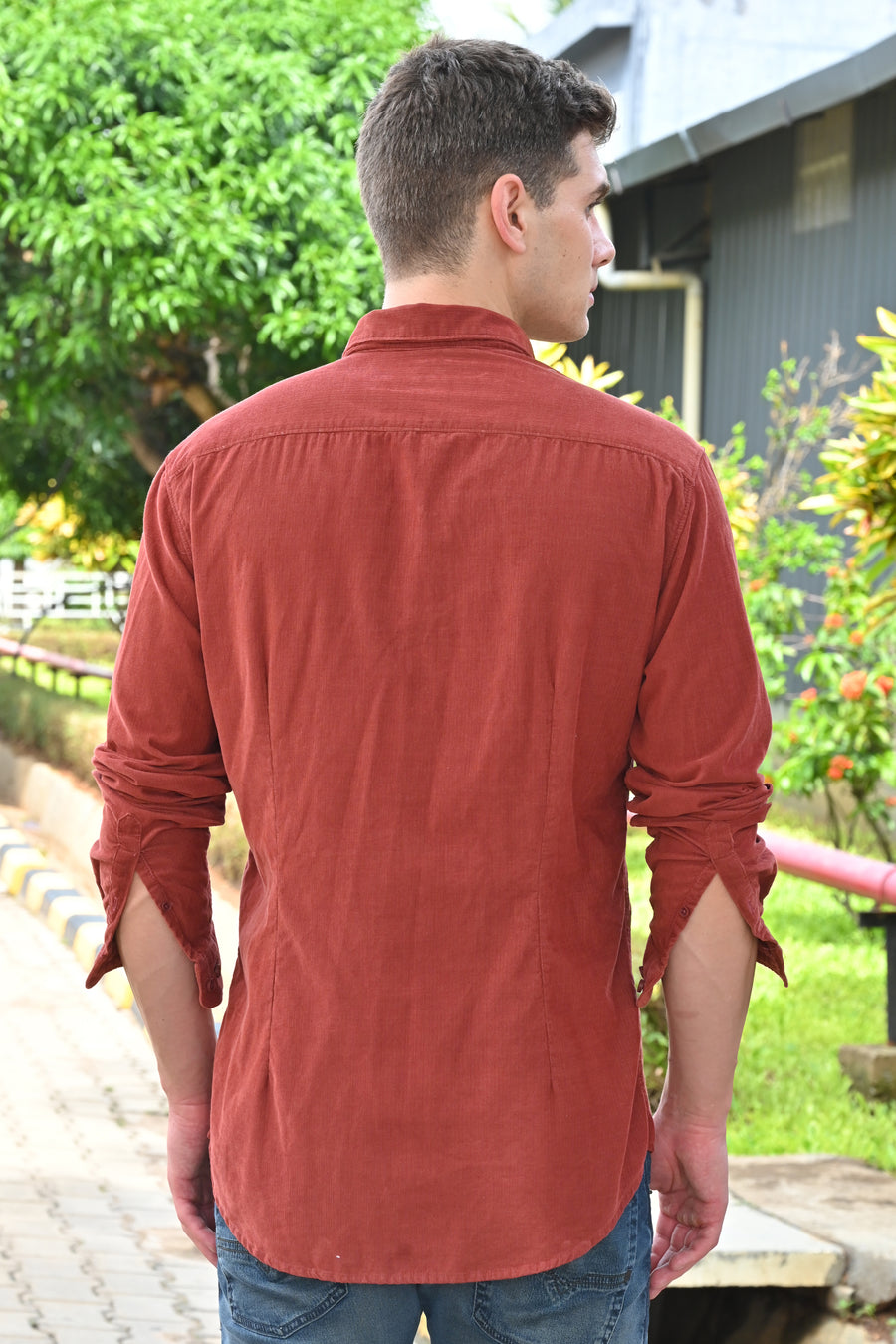 Freedom - Soft Corduroy Shirt - Brick