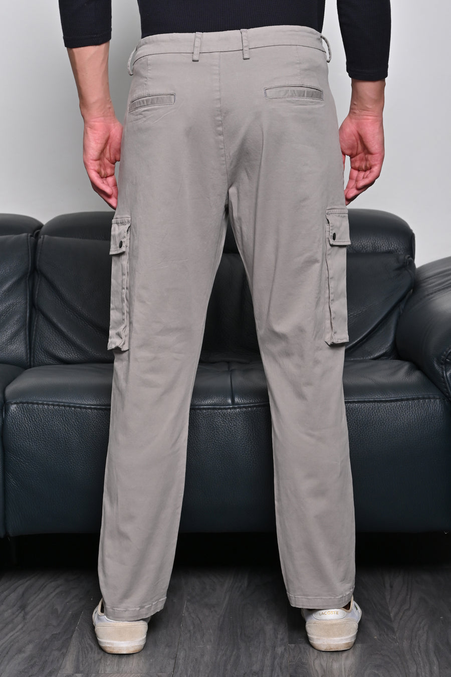 Cambio - Soft Cargo Trouser - Lt Grey