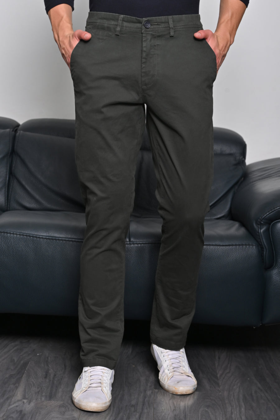 British Chino - Daily Stretch Trouser - Green