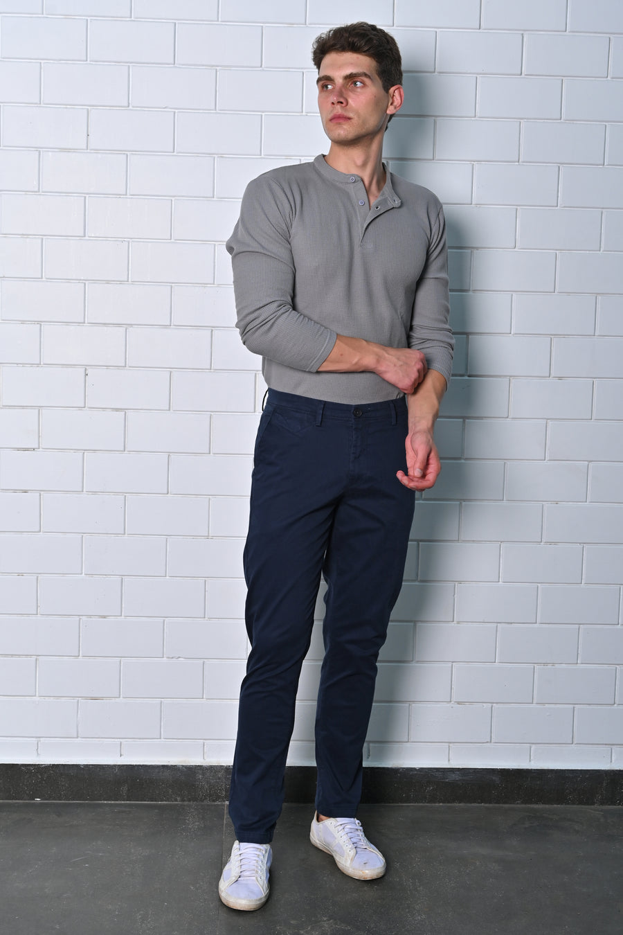 British Chino - Daily Stretch Trouser - Navy