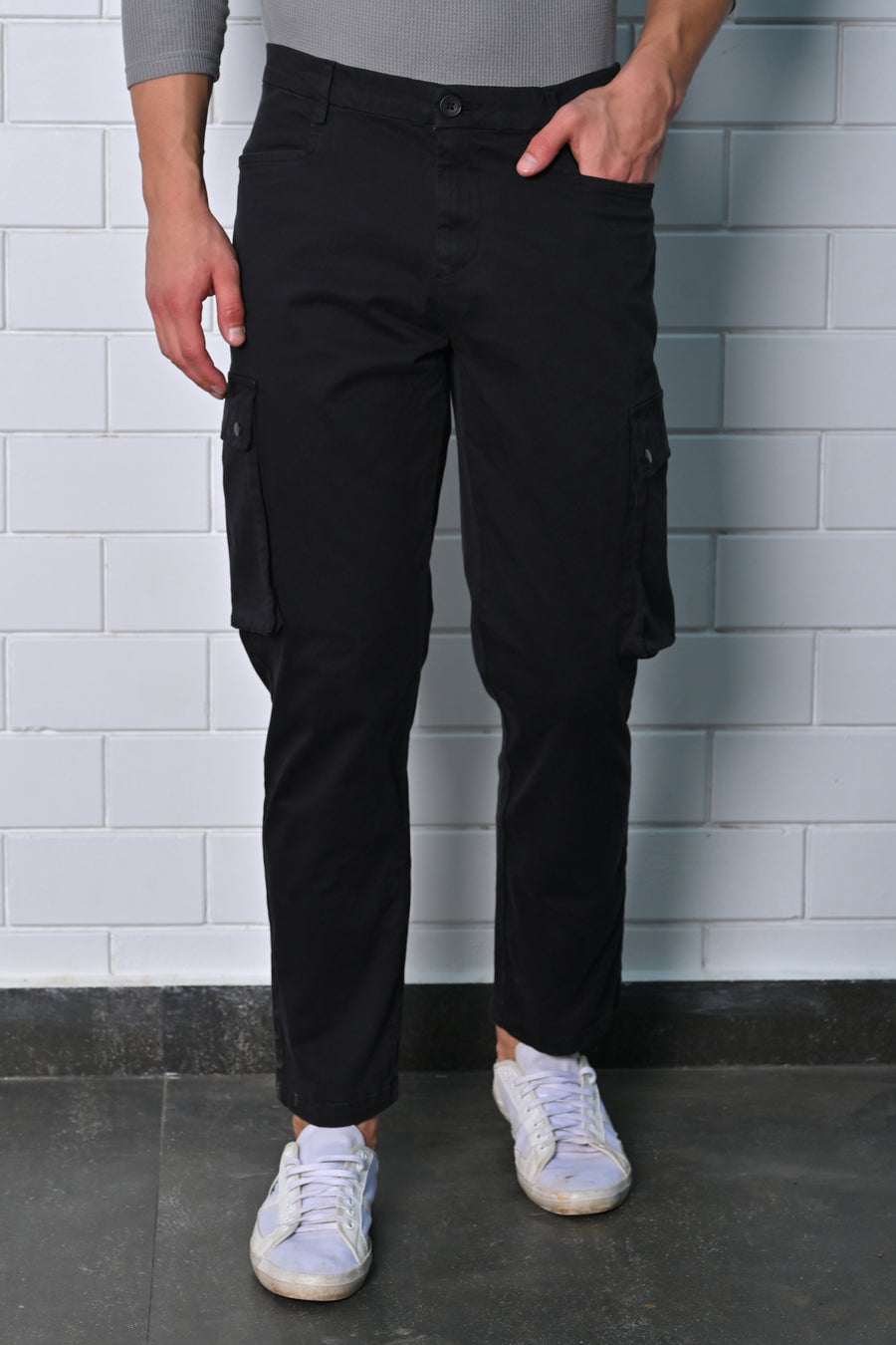 Cambio - Soft Cargo Trouser - Black