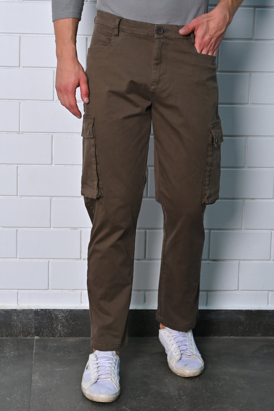 Cambio - Soft Cargo Trouser - Taupe