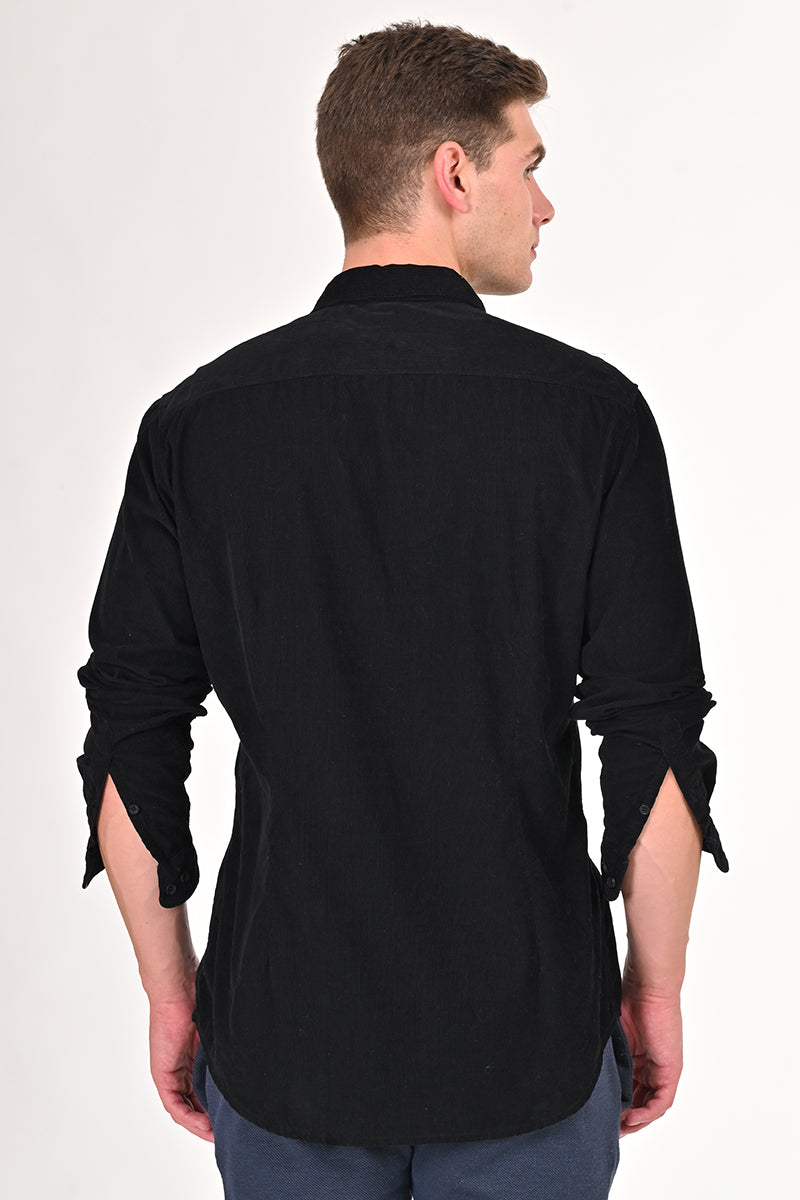 Freedom - Soft Corduroy Shirt - Black