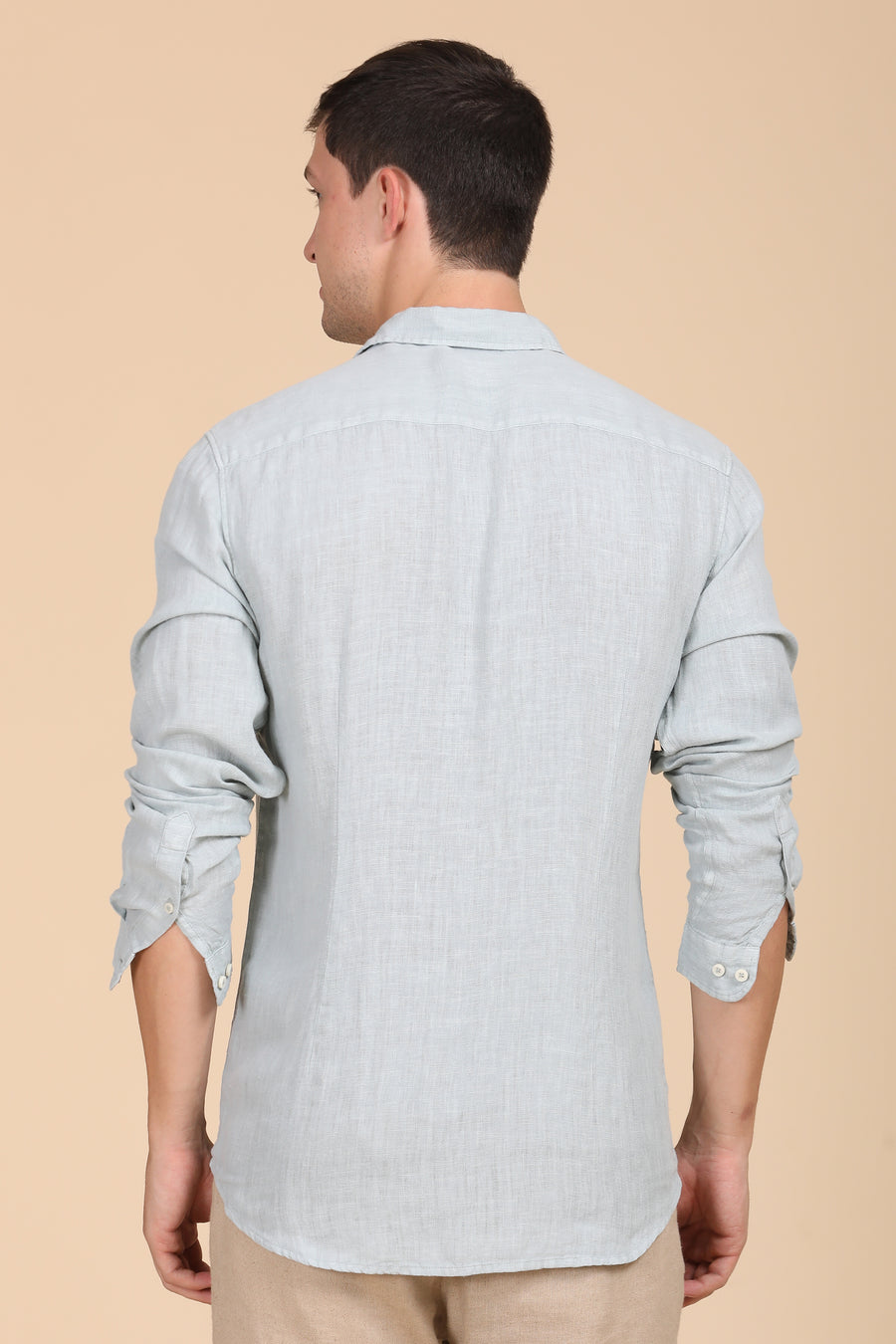 Palmas - 100% Linen Shirt - Sage