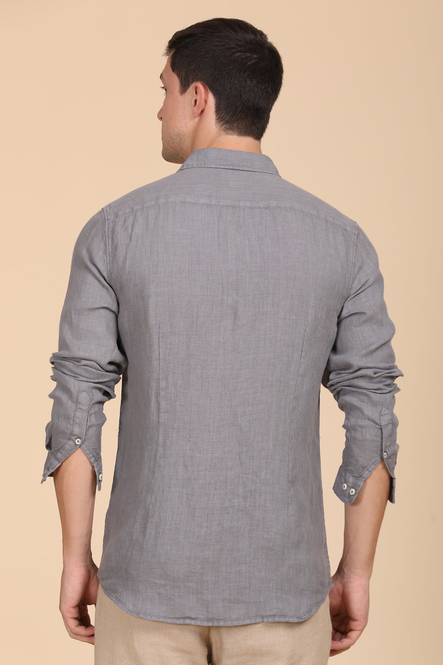 Palmas - 100% Linen Shirt - Grey